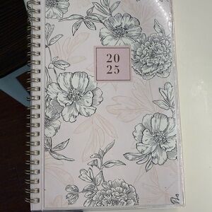 Rachel Parcell Pink Planner with Gold Spiral new